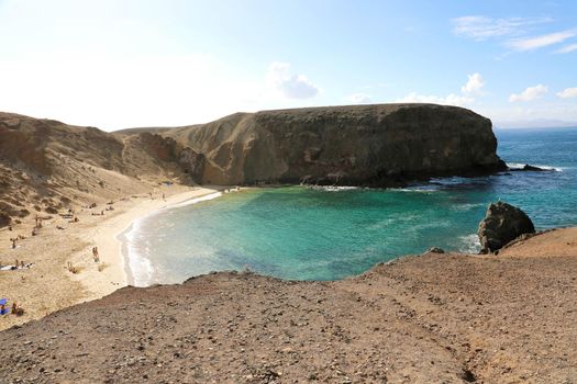 Amazing Playa Papagayo beach in Lanzarote, Canary Islands