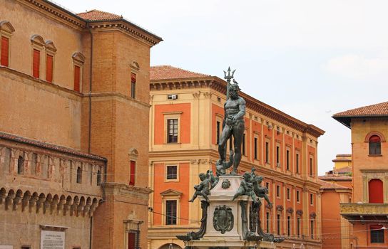 Bologna landmarks: Fountain of Neptune is a monumental civic fou