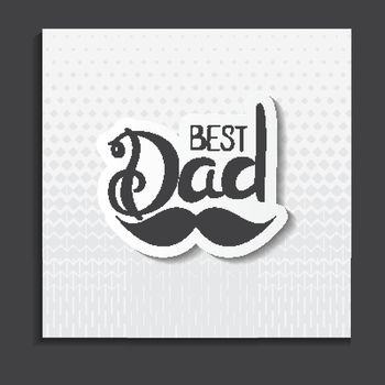 Fathers Day Background. Best Dad Vector Illustration