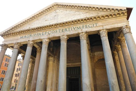 Pantheon old Roman temple in Rome, Italy.