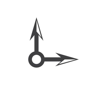 Arrow vector illustration icon Logo of delivery and logistic  business Template
