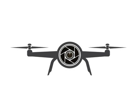 drone icon logo vector illustration design
