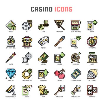 Casino , Thin Line and Pixel Perfect Icons