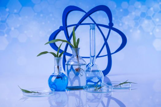 Atom, Laboratory glassware, genetically modified plant 