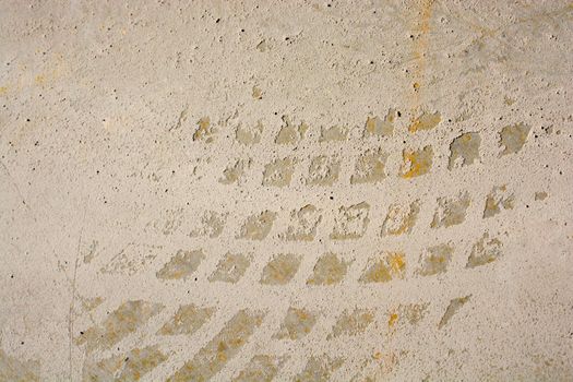 Footstep pattern on as abstract grunge background 