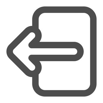 Exit icon design outline style