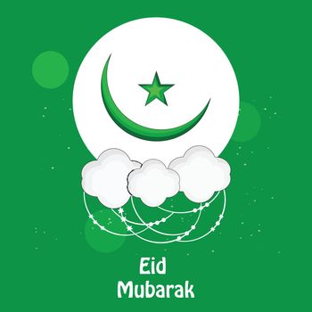 illustration of Muslim Festival Eid Mubarak Background