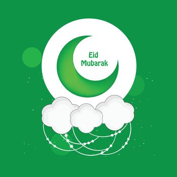 illustration of Muslim Festival Eid Mubarak Background