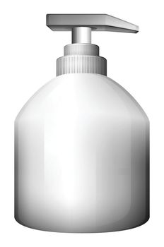 A lotion bottle