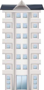 A tall condominium