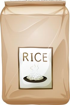 A packet of rice