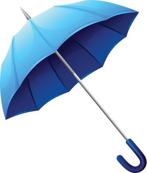 A blue umbrella