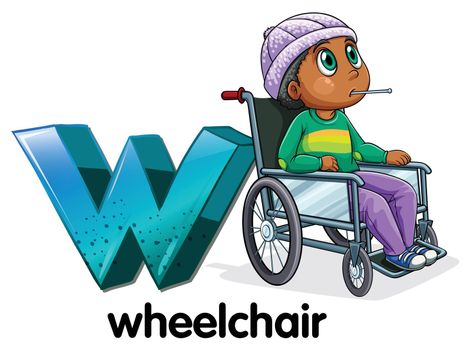 A letter W for wheelchair