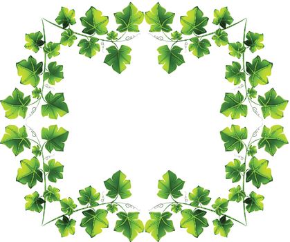 Leafy border design