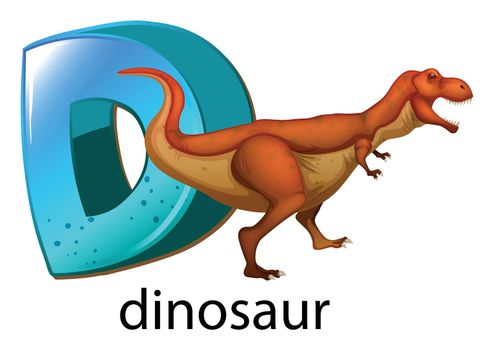 A letter D for dinosaur