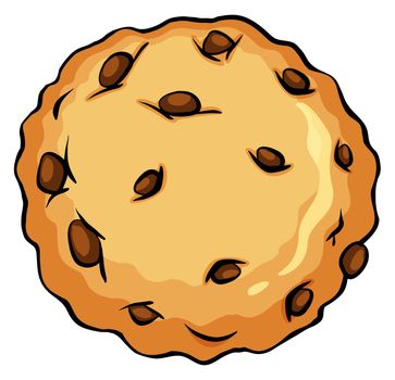 Crunchy brown cookie