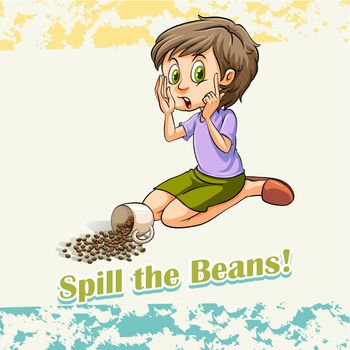 Idiom spill the beans