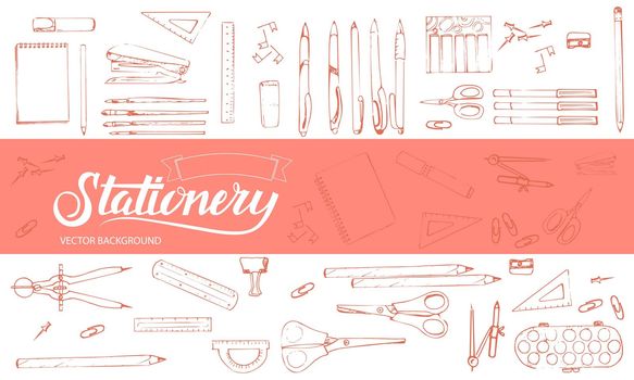 Stationery vector background