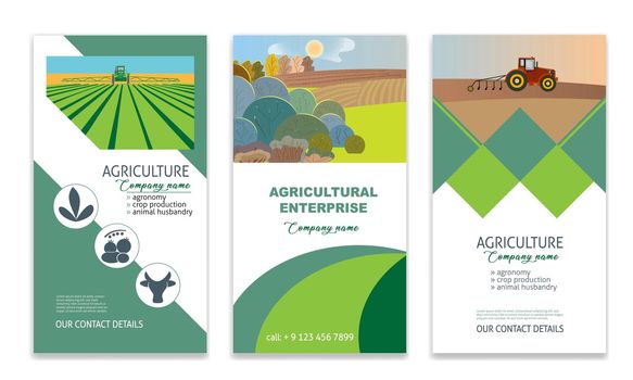 A set of vector templates for agricultural enterprise