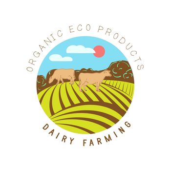 The emblem of a dairy farm