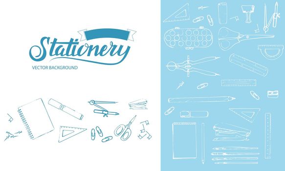 Stationery vector background