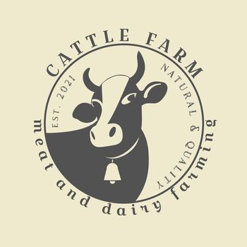 Logo with the image of a cow