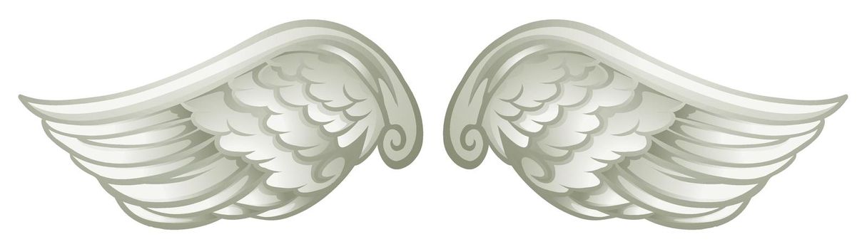 Pair of white wings