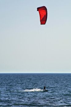 kite surfing man