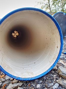 Large diameter pipe. Pipes of PVC large dimension