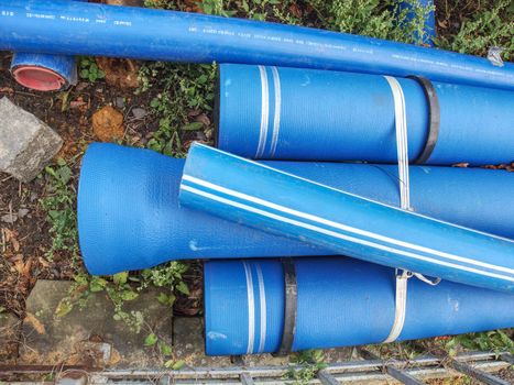 Blue Plastic Pipes For New Water System ready in stock