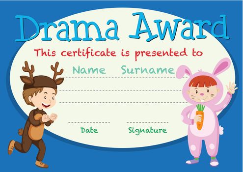 Drama student award template