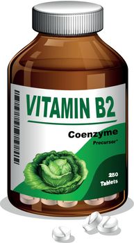 A Bottle of Vitamin B2