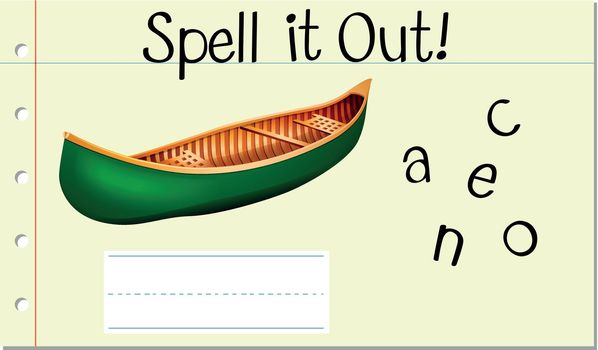 Spell it out canoe
