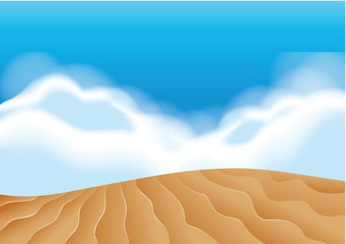 Sand Dune scene illustartion