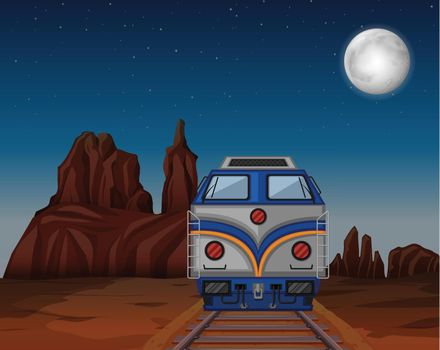 A train running through Arizona