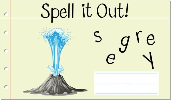 Spell it out geyser