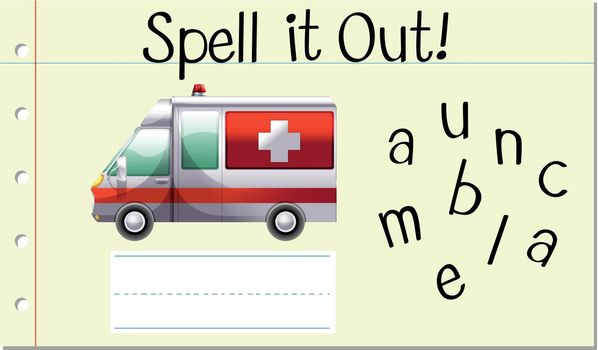 Spell it out ambulance