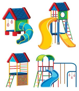 Set of playground equipment