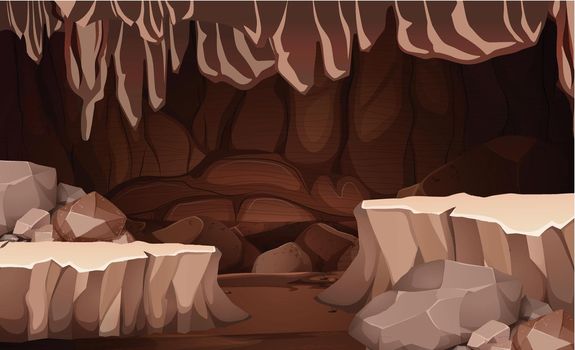 A Underground cavern scene