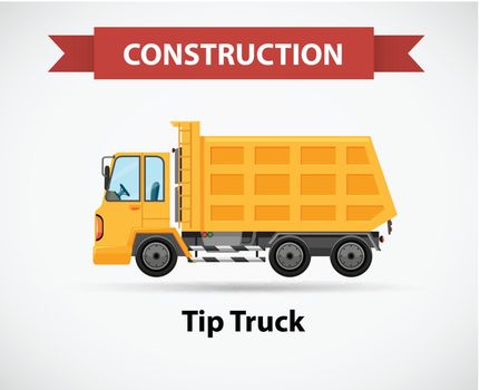 Construction icon for tip truck