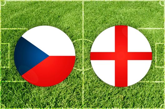 Czech Republic vs England football match