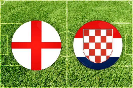 England vs Croatia football match