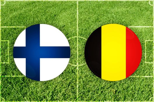 Finland vs Belgium football match