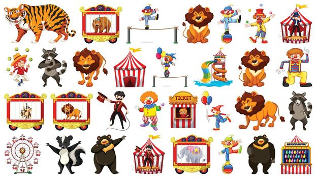 Large circus themed set