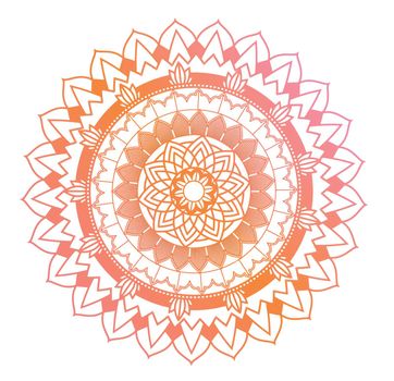Mandala patterns on isolated background illustration