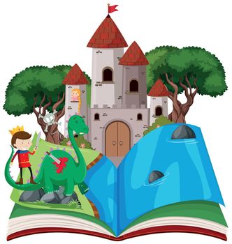 Open book fairy tale  theme