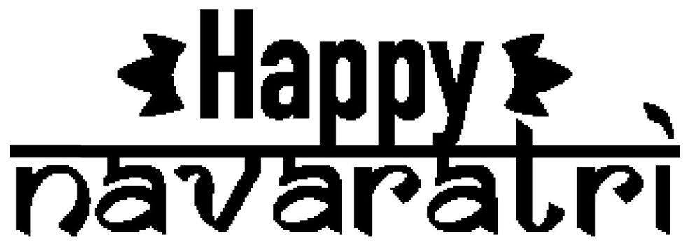 Font design for Navaratri festival