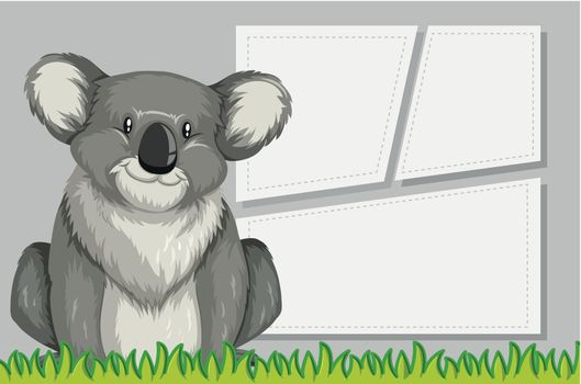 Koala in note template