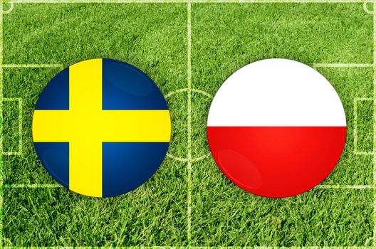 Sweden vs Poland football match