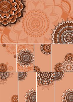 Beautiful mandala design background illustration